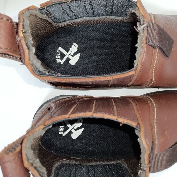 Iron Age Groundbreaker IA 5018 Boots Mens 7.5 Ankle Steel Toe Work Brown Leather main image 5